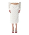 Msgm Skirts White In White