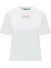 Msgm Artistic Logo T-shirt In White
