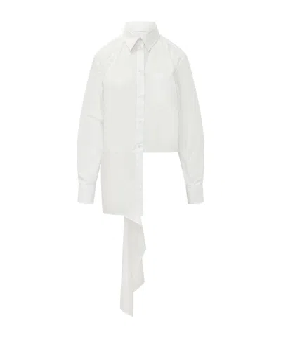 MSGM MSGM ASYMMETRIC TAIL DETAIL SHIRT