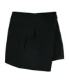 Msgm Asymmetric Tailored Skort In Black