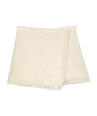 MSGM ASYMMETRICAL DESIGN SHORTS