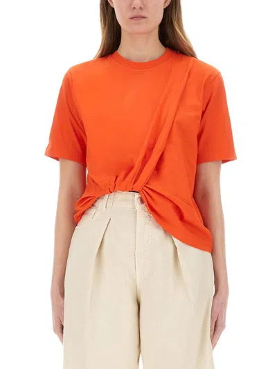 MSGM MSGM ASYMMETRICAL T-SHIRT