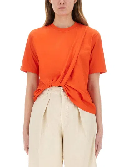MSGM MSGM ASYMMETRICAL T-SHIRT