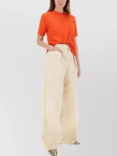MSGM ASYMMETRICAL T-SHIRT SLIM FIT