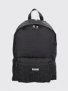 Msgm Backpack Men  In Black