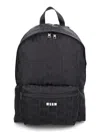 Msgm Backpack Mwave In Black
