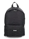 Msgm Backpack Mwave In Black
