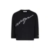 Msgm Balck T-shirt For Girl With Logo In Black