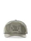 Msgm Baseball Cap With Stylish Curved Brim In Grey