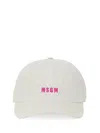 Msgm Logo Embroidered Baseball Cap