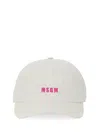 Msgm Logo Embroidered Baseball Cap