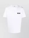 Msgm Impact Logo Jersey T-shirt In White