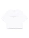 Msgm Bead-logo T-shirt In White