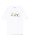Msgm Bead-logo T-shirt In White