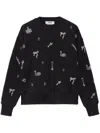 Msgm Embellished Crewneck Sweatshirt In Black
