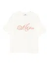 Msgm Beaded-embellished T-shirt In White