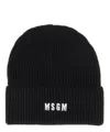 Msgm Beanie In Black