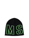 Msgm Beanie Hat With Logo