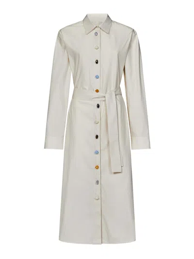 MSGM VESTIDO LARGO - BEIS