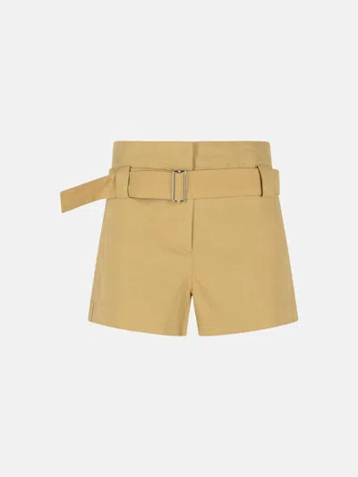 Msgm Beige Viscose Blend Shorts