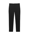 Msgm Straight-leg Tailored Pants With Button Closure In Black