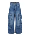 Msgm Belt-loop Jeans In Blue