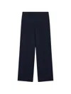 Msgm Belt-loop Wide-leg Trousers In Blue