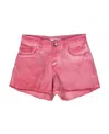 Msgm Belt Ring Shorts In Pink