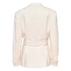 Msgm Belted Jacket In Neutral