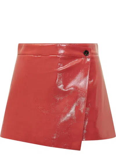 Msgm Bermuda In Red