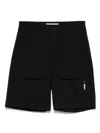 Msgm Bermuda Shorts In Black