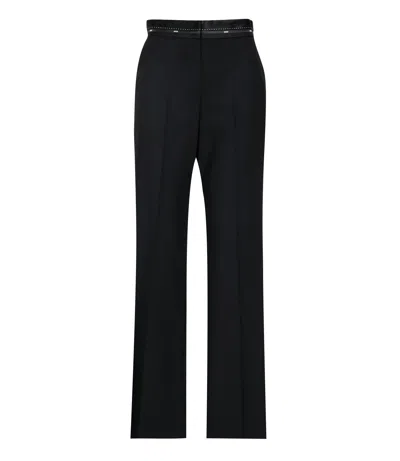 Msgm Trousers Black In Blue