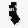 MSGM MSGM BLACK & WHITE COTTON ANKLE SOCKS