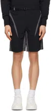 Msgm Black Bermuda Shorts In 99 Black