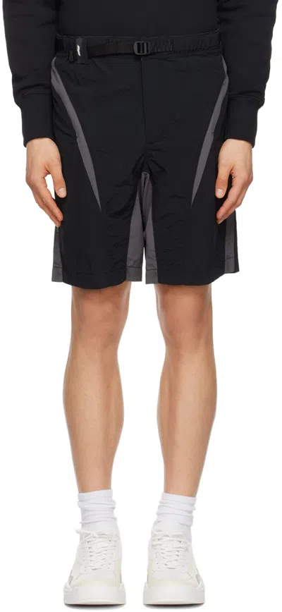 Msgm Black Bermuda Shorts In 99 Black