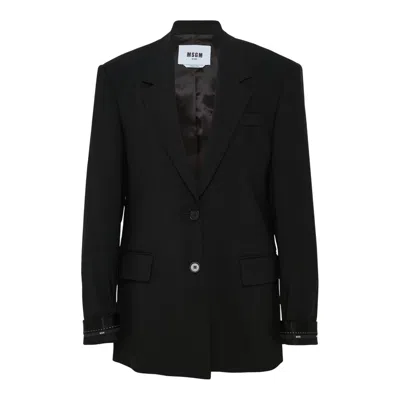 Msgm Black Blazer
