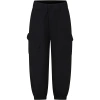 Msgm Black Casual Trousers For Boy In Black
