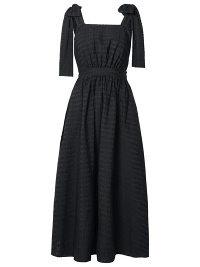 Msgm Black Cotton Blend Dress