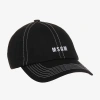 MSGM MSGM BLACK COTTON CAP