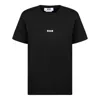 Msgm Black Cotton Clothing T-shirts And Polos In Black