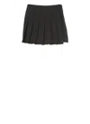 Msgm Pleated Mini Length Cotton Shorts