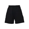 Msgm Casual Shorts With Pockets And Elastic Waistband In Black