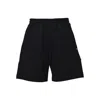 Msgm Casual Shorts With Pockets And Elastic Waistband In Black
