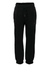Msgm Black Sweatpants For Kids With Logo In Black