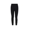 Msgm Black Leggings For Girl With Logo In Black