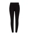 Msgm Black Logo Cotton Jeans In Black