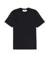 Msgm Black Logo Crew Neck T-shirt In Black