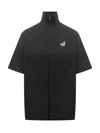 Msgm High Neck Jersey T-shirt In Black