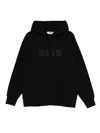 Msgm Cotton T-shirt With Front Printed Logo In Black