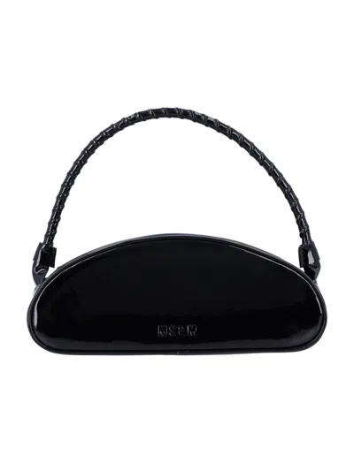 Msgm Black Logo Shoulder Bag